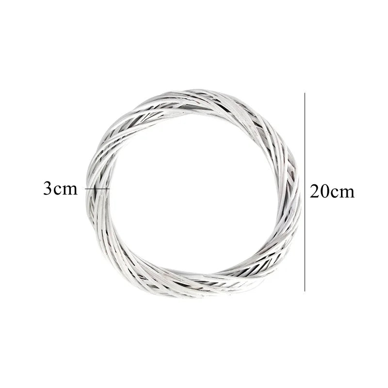 Pacote de 1 Wreath de Natal Rosa e Branco DIY: Ramo de Pinheiro Artificial com Neve, Decoração para Porta/Árvore de Natal, Enfeites de Natal, Decoração de Mesa para o Natal.