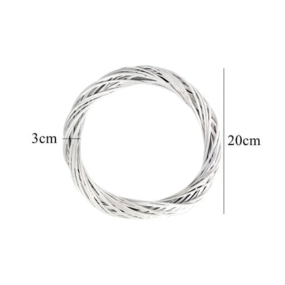 Pacote de 1 Wreath de Natal Rosa e Branco DIY: Ramo de Pinheiro Artificial com Neve, Decoração para Porta/Árvore de Natal, Enfeites de Natal, Decoração de Mesa para o Natal.