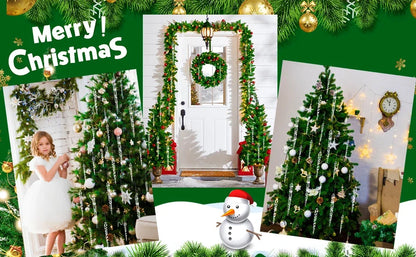12-36 peças de Decorações de Cristal Acrílico em Forma de Cacho de Gelo para Árvore de Natal, Enfeites Transparentes para Pendurar, Decoração para Natal, Ano Novo e Festa de Inverno.