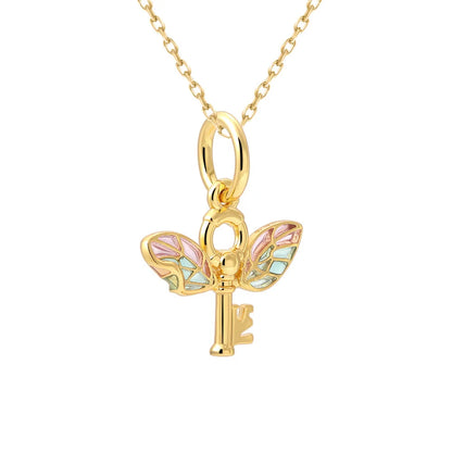 Charm 925 Prata com Banho de Ouro - Batatas Fritas e Peixinho Dourado para Pulseira Pandora