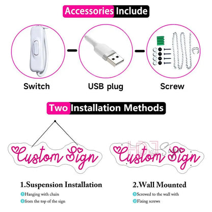 Letreiro de Neon LED Montanha e Sol, Lâmpada de Luzes Neon USB LED, Decoração de Parede para Casa, Quarto Infantil, Bar,