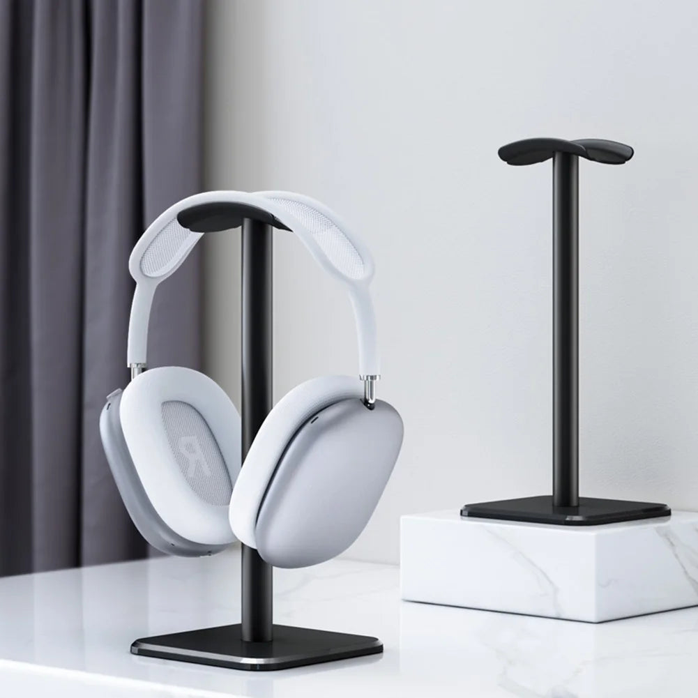Suporte para Fone de Ouvido em Liga de Alumínio, Economia de Espaço, Suporte para Headset de Jogo, Organizador de Mesa, Expositor de Fones de Ouvido, Suporte de Gancho.
