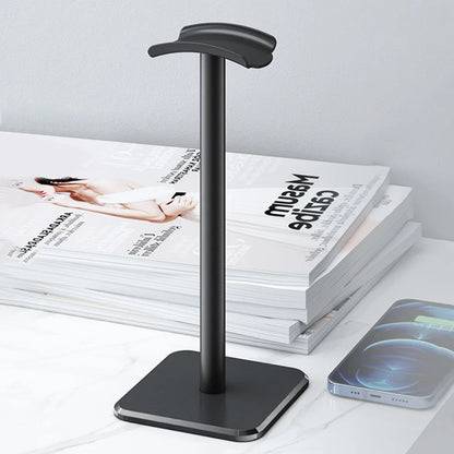 Suporte para Fone de Ouvido em Liga de Alumínio, Economia de Espaço, Suporte para Headset de Jogo, Organizador de Mesa, Expositor de Fones de Ouvido, Suporte de Gancho.