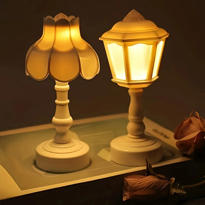 Lâmpada de Mesa LED Recarregável com Design Geométrico – Luminária de Toque Moderna e Simples, Ideal para Quarto, Sala de Jantar e Decoração Noturna.