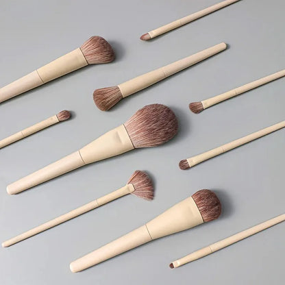 10 Peças Conjunto de Pincéis de Maquiagem Premium