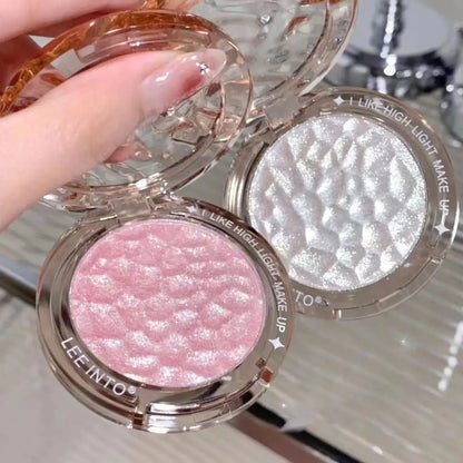 Pó Iluminador de Alta Brilho Glitter Diamante para Maquiagem Feminina, Iluminador Glitter, Cosméticos Coreanos para Rosto e Corpo