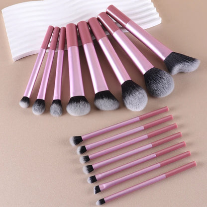 Conjunto de Maquiagem com 15 Peças, Pincel para Pó, Pincel Bloom, Pincel de Beleza, Pincel para Base, Pincel para Contorno, Pincel para Sombra, Pincel para Corretivo.