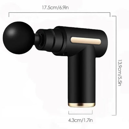 Mini Massageador Fascia Gun Sem Fio para Relaxamento Muscular, Equipamento de Massagem para Pescoço, Músculos, Coluna Cervical e Membranas.