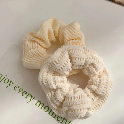 7 Pcs/Set Conjunto de Scrunchies para Mulheres, Faixa de Cabelo de Veludo Sólido para Meninas, Prendedores de Cabelo, Elásticos de Cabelo, Acessórios de Cabelo