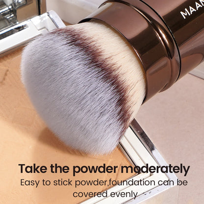 Pincéis de Maquiagem  com Dupla Cabeça, Pincel para Base, Pó, Corretivo, Blush, Bronzer, Pincel de Maquiagem com Cerdas Macias, Ferramentas de Beleza Cosméticas