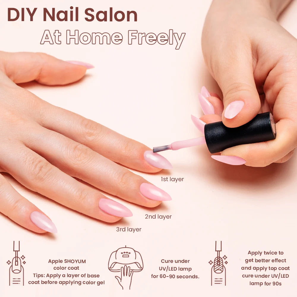 Kit de Unhas Phoenixy Profissional - Conjunto com 20/8 Cores de Gel Polish para Unhas com Lâmpada Secadora de Unhas de 36W e Ferramentas de Design de Unhas - Kit de Unhas Semi-permanente