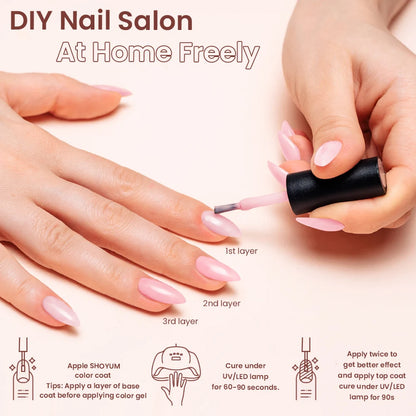 Kit de Unhas Phoenixy Profissional - Conjunto com 20/8 Cores de Gel Polish para Unhas com Lâmpada Secadora de Unhas de 36W e Ferramentas de Design de Unhas - Kit de Unhas Semi-permanente